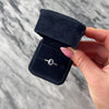 Vintage 14k White Gold Blue Sapphire Diamond Dazzling Classic Oval Halo Ring - Video showing the piece