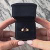 Vintage 14k Yellow Gold 1.91ct Garnet Geometric Accent Shoulder Ring - Video showing the piece