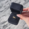 Antique 14k Rosy Yellow Gold .21ct Old Mine Cut Diamond Decorated Shoulder Ring - Video showing the piece