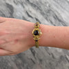 Antique Victorian Heavy 18k Yellow Gold & 14k Yellow Gold 4.9cttw Garnet Incredible Flourishing Cabochon Snake Link Bracelet - Video showing the piece