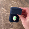 Vintage 14k Yellow Gold 18.68ct Jade Bold Geometric-Set Cabochon Cocktail Ring - Video showing the piece