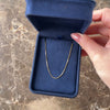 Vintage Italian 14k Yellow Gold .8mm Shining Everyday Box Chain - Video showing the piece