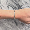 Vintage Substantial 18k White Gold 3.51cttw Diamond Incredible Bubble Bezel Tennis Bracelet - Video showing the piece