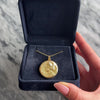 Antique Large 10k Yellow & Rosy Yellow Gold Figural Woman Locket Pendant - Video showing the piece