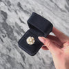 Vintage Large 14k White Gold Pearl Diamond Bold Star Cocktail Ring - Video showing the piece