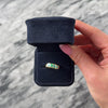 Vintage 14k Yellow Gold Opal Iridescent Wavy Inlay Band Ring - Video showing the piece