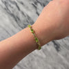Vintage 14k Yellow Gold 6.87cttw Peridot Horse-Bit Link Bracelet - Video showing the piece