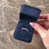 Vintage 14k White Gold Diamond Glittering Pavã© Band Ring - Video showing the piece