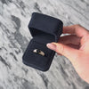 Vintage 14k Yellow Gold 2.4ct Dark Blue Sapphire Diamond Chic Oval Ring - Video showing the piece