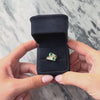 Vintage 18k Yellow Gold 1.54cttw Emerald Diamond Enamel Bypass Ring - Video showing the piece