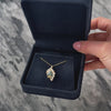 Vintage 14k Yellow Gold Blue Topaz, Pearl, Diamond Foliate Cluster Pendant - Video showing the piece