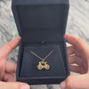 Vintage 14k Yellow Gold Speedy Articulated Bicycle Charm / Pendant - Video showing the piece