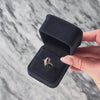 Vintage 10k Yellow Gold 1.1ct Amethyst Diamond Chic Teardrop Ring - Video showing the piece
