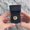 Vintage Heavy 14k Yellow Gold 1.15ct Pink Tourmaline Diamond Looping Ribbon Floriform Cocktail Ring - Video showing the piece