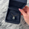 Vintage 14k Yellow Gold 4.11ct Aquamarine Chic Standout Solitaire Pendant - Video showing the piece