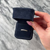 Estate 14k White Gold Diamond Sparkling Leaf Motif Band Ring - Video showing the piece