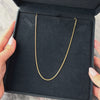 Vintage 14k Yellow Gold 1.2mm Boxy Wheat Chain - Video showing the piece