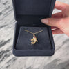 Vintage 14k Yellow Gold Pearl Synthetic Ruby Delightful Figural Fish Pendant - Video showing the piece