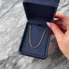 Vintage Italian 18k Yellow Gold 1.7mm Sleek Rectangular Cable Chain - Video showing the piece