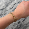 Vintage 14k Yellow Gold Sleek Double Loop Bracelet - Video showing the piece