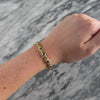 Vintage 10k Yellow Gold 3.9cttw Amethyst Pretty XO Link Bracelet - Video showing the piece