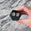 Vintage 18k White Gold 2.57cttw Diamond Brilliant Statement Earrings - Video showing the piece