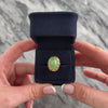 Vintage 14k Yellow Gold 4.54ct Jade Geometric Basket Cabochon Cocktail Ring - Video showing the piece