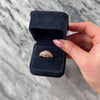 Vintage 14k Rose Gold .57cttw Diamond Hexagonal Milgrain Dome Ring - Video showing the piece