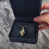 Vintage Large 14k Yellow Gold Chrome Diopside .39cttw Diamond Chic Pendant - Video showing the piece