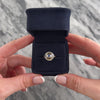 Vintage 14k Yellow Gold & 18k White Gold Blue Synthetic Sapphire Blue Natural Sapphire Natural Diamond Fantastic Open Disc Ring - Video showing the piece