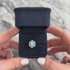 Vintage 14k White Gold .87ct Opal Diamond Celestial Blossom Ring -Video showing the piece