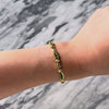 Vintage 18k Yellow Gold .966cttw Diamond Emerald Wonderful Wavy Bracelet - Video showing the piece