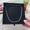 Vintage 14k White Gold 2.1cttw Diamond Milgrain Tennis Line Necklace - Video showing the piece