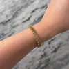 Vintage Substantial 14k Yellow Gold 8.79cttw Champagne Diamond Glamorous Swirl Tennis Bracelet - Video showing the piece