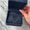Estate Italian 14k White Gold 1.1mm Flashing Foxtail Chain - Video showing the piece
