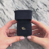 Vintage Lightweight 14k Yellow Gold Hammered Wave Ring - Video showing the piece