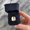Vintage 14k Yellow Gold Smooth Shield Ring - Video showing the piece