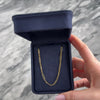 Vintage 14k Yellow Gold Textured Alternating Paperclip 2.7mm Link Chain - Video showing the piece