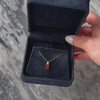 Vintage Small 14k Yellow Gold Madeira Citrine Diamond Simple Chic Pendant - Video showing the piece