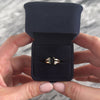 Vintage 14k Yellow Gold 1.8ct Sapphire Diamond Wide Accented Shoulder Ring - Video showing the piece