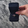 Vintage 10k Yellow Gold 2.4ct Amethyst Diamond Oval Ring - Video showing the piece