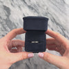 Antique Orange Blossom 18k White Gold Classic Textured Eternity Band Ring - Video showing the piece