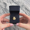 Vintage 14k Yellow Gold Emerald Glittering Hugging Tree Frog Ring - Video showing the piece