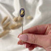 Hess & Culbertson St. Louis 14k Yellow Gold Purple Enamel Apotheosis Stick Pin - Video showing the piece