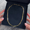Vintage Italian 14k Yellow Gold Stylized Anchor Chain Necklace - Video showing the piece