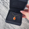 Antique 14k Yellow Gold Coral Gleaming Cabochon Charm / Pendant - Video showing the piece