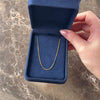 Vintage Italian 18k Yellow Gold 1.2mm Sleek Simple Curb Chain - Video showing the piece
