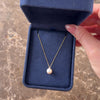 Vintage 14k Yellow Gold Pearl Feminine Curb Link Drop Necklace - Video showing the piece