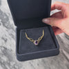 Vintage 14k Yellow Gold 1.16ct Amethyst Diamond Haloed Necklace - Video showing the piece