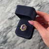 Vintage 14k Yellow Gold 3.95ct Amethyst Seed Pearl Wonderful Ribbon Adorned Cocktail Ring - Video showing the piece